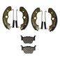 Solid Spare Front Brake Shoes & Rear Brake Pads for Honda Rincon 650 TRX650FA 2003 2004 2005