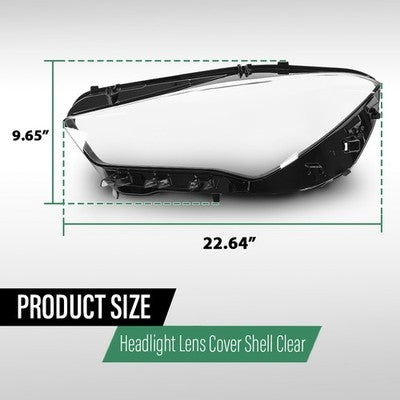 Solid Spare Fit For 2020-2022 Mercedes-Benz CLA Class W118 Headlight Headlamp Lens Cover