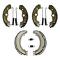 Solid Spare Front & Rear Brake Shoes for Honda Fourtrax 300 4x4 1988-2000 TRX300FW 4WD Only