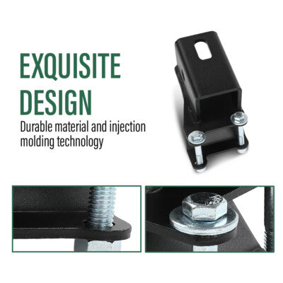Solid Spare Rear 2" Receiver Hitch Fit For 2005-2024 Honda Foreman TRX500 (Solid Axle Only)