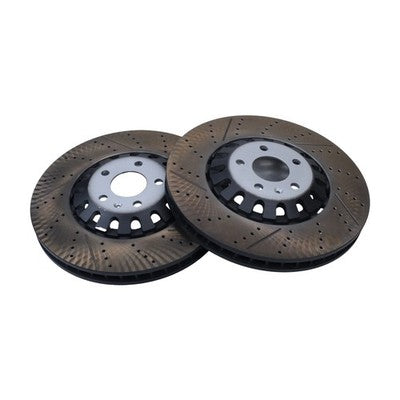 Set of 2 Rotors & Pads Front 375mm Vented Brake Disc For A6 A8 Q7 Q8 4M0615301AS