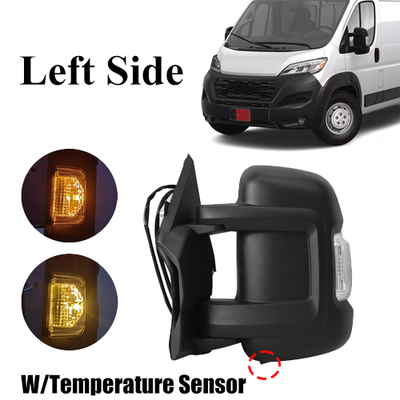 Mirror Manual Adjust For 2014-23 RAM ProMaster 1500 2500 3500 W/Signal Light LH