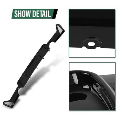 Solid Spare Rear Bumper Diffuser Gloss Black Fit For 14-20 BMW F32 F33 F36 4 Series M Sport