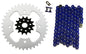 Solid Spare Blue 520x98 O-Ring Drive Chain & 14/38 Sprockets for Polaris Outlaw 525 S