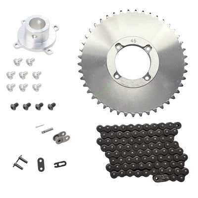 Solid Spare SPI Quick Change Drive Hub, Chain & 45T Sprocket Kit for Ski-Doo Z120 1998-2008
