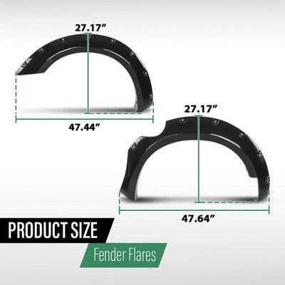 Solid Spare Pocket Rivet Bolt On Fender Flares Fit For 2006-2020 Nissan Frontier 5' Bed