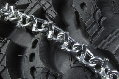 Solid Spare Pair of Raider FRONT Tire Chains V-Bar for Yamaha Moto-4 350 YFM350ER 1987-1995