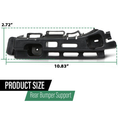 Solid Spare Fit For 11-15 Chevrolet Cruze Rear Bumper Support Passenger & Driver Side