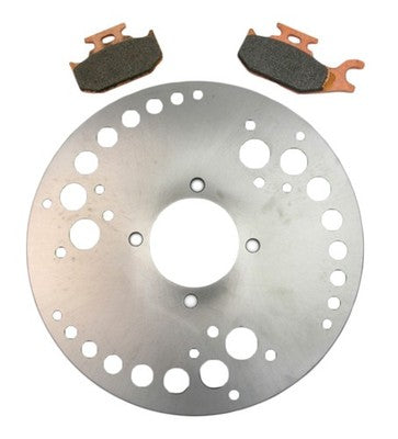 Solid Spare Rear Brake Rotor & Pads for Yamaha Kodiak 400 2x4 & 4x4 fits 2000 2001 2002