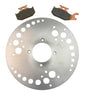Solid Spare Rear Brake Rotor & Pads for Yamaha Kodiak 400 2x4 & 4x4 fits 2000 2001 2002