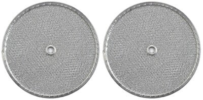 Solid Spare (2) 9-1/2" Round Range Hood With Grommet Hole Vent Aluminum Grease Filters 8501G