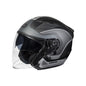 Solid Spare Adult Castle X Open Face Motorcycle Helmet with Shield - AVENUE SV CROSSROAD