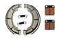Front Brake Pads & Rear Brake Shoes for Honda ATC250R fits 1981 model
