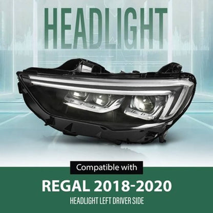 Solid Spare Full LED Headlight Assembly Left Fit For 2018-2020 Buick Regal w/o LED Module