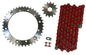 Solid Spare Red 520x104 Drive Chain & 14/41 Sprockets for Yamaha Banshee 350 1989-2006