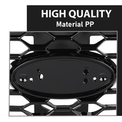 Solid Spare Fit For 2019-2022 Ford Edge ST Front Bumper Upper Grille Grill Assembly Black