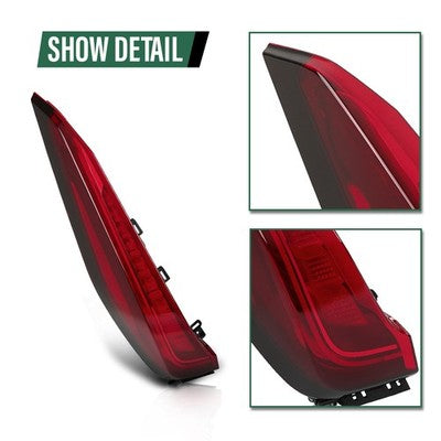 Solid Spare LED Tail Light Assembly Fit For 2019-2024 Cadillac XT4 Brake Lamp Left Side