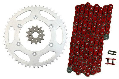 Solid Spare Red 520x114 Drive Chain & 13/50 Sprockets for Yamaha WR450F fits 2007-2021