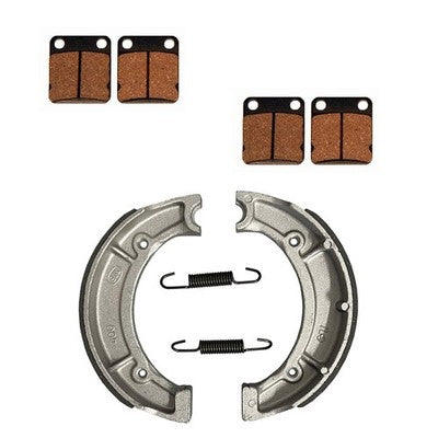 Solid Spare Front Brake Pads & Rear Brake Shoes for Yamaha Big Bear 400 2x4 & 4x4 2000-2004