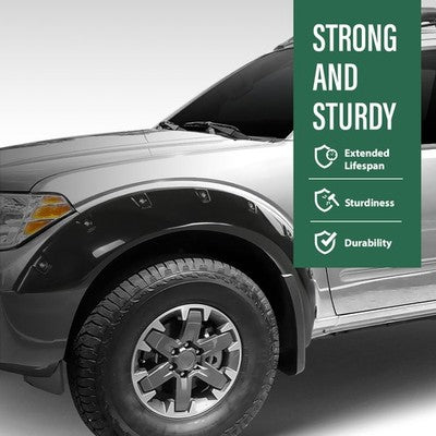 Solid Spare Pocket Rivet Bolt On Fender Flares Fit For 2006-2020 Nissan Frontier 5' Bed
