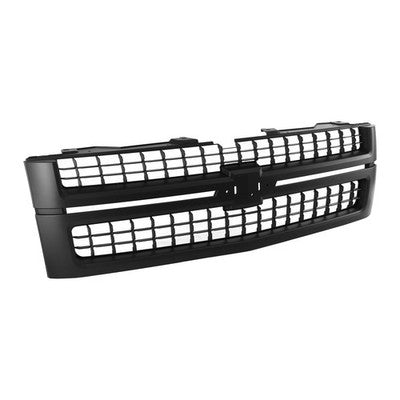 Front Upper Grille Matte Black Fit Chevrolet Silverado 2500 3500 HD LT 2007-2010