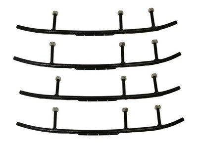 Solid Spare 2 Sets Bottom Line 4" Carbides Runners Skags for Polaris 2004-2015 AccuTrak Skis