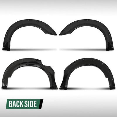 Solid Spare Pocket Rivet Bolt On Fender Flares Fit For 2006-2020 Nissan Frontier 5' Bed