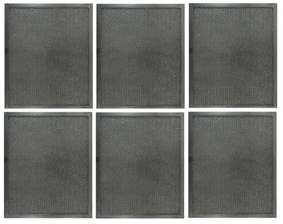 Solid Spare (6) Replacement Range Hood Ducted Grease Filters for 99010299 Fits Broan Models