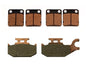 Front & Rear Semi-Metallic Brake Pads for Yamaha Kodiak 450 2003 2004 2005 2006