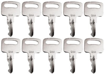 (10) Keys For Genie, Skyjack, Snorkel, Terex, Vermeer, Upright Lifts 455, 104466