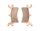 Rear Severe Duty Brake Pads 2003-08 for Polaris Sportsman 500 4x4 SOME 2009 ALSO