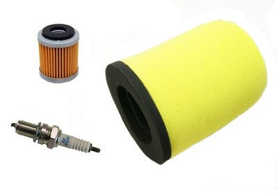 Solid Spare Air Filter Oil Filter & NGK Spark Plug for Yamaha YFZ450 2004 2005 2006