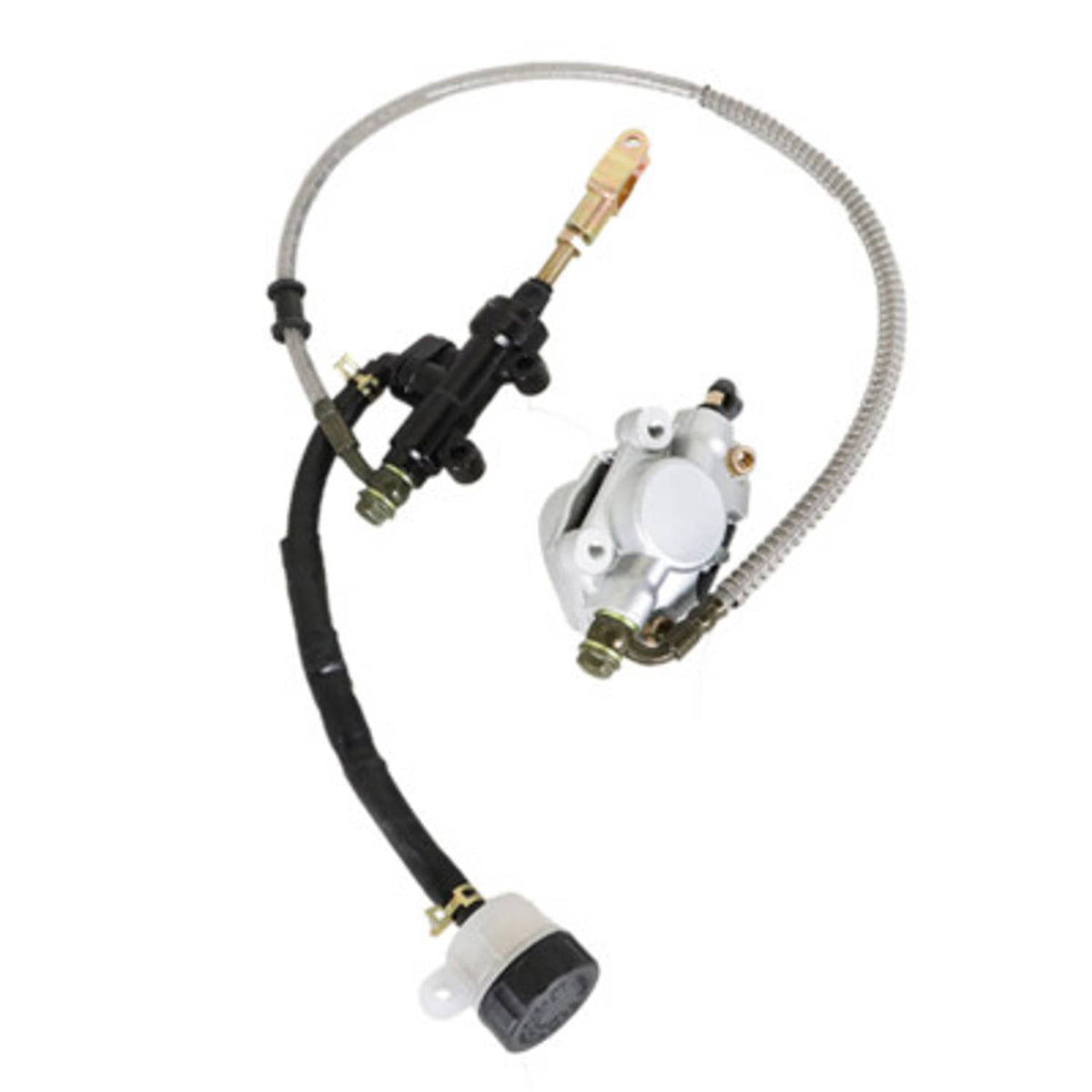 Solid Spare Rear Hydraulic Brake Assembly Caliper Master Cylinder For Go Kart Golf Cart ATV