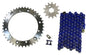 Solid Spare Blue 520x104 O-Ring Drive Chain & 13/41 Sprockets for Yamaha Banshee 1989-2006