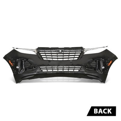 Solid Spare Front Bumper Cover Grille Assembly Kit For 2022-2024 Chevy Equinox w/ Fog Lights