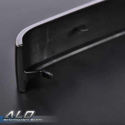 Solid Spare Fit For 2003-2007 Chevrolet Silverado Grille Molding Panel Filler Trim Black Set