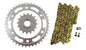 Solid Spare Gold 525x112 O-Ring Drive Chain & 16/42 Sprockets for Honda CBR600RR 2007-2024