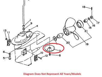 Zinc Trim Tab Anode For Yamaha Mercury Outboards 664-45371-01-00, 82795M, 82795T