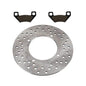 Solid Spare Rear Brake Rotor & Semi-Metallic Pads for Arctic Cat 300 Utility 4x4 fits 2005