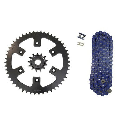 Solid Spare Blue 520x114 Drive Chain & 13/51 Sprockets for Honda CRF450X fits 2005-2013