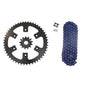Solid Spare Blue 520x114 Drive Chain & 13/51 Sprockets for Honda CRF450X fits 2005-2013