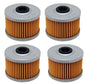 Solid Spare 4 Pack Oil Filters for Honda Rancher 350 & 420 TRX300EX TRX400EX Foreman 450 500
