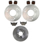 Front & Rear Brake Rotors Semi-Metallic Pads for Honda Rancher 420 IRS 2009-2014