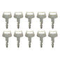 (10) Ignition Key For Hyundai Excavator Bobcat Nagano Sunward HD62 41307-00007