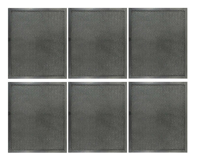 Solid Spare (6) Replacement Filters for Broan Range Hood S99010299 11-7/8 x 14-11/32 x 3/8"