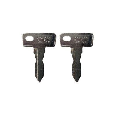 Solid Spare (2) Club Car DS 1982+ Gas/Electric Golf Cart Key Replacement Ignition Keys