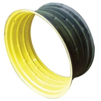 Solid Spare 16" x 38" Double Bevel Rear Rim Yellow Universal