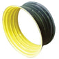 Solid Spare 16" x 38" Double Bevel Rear Rim Yellow Universal