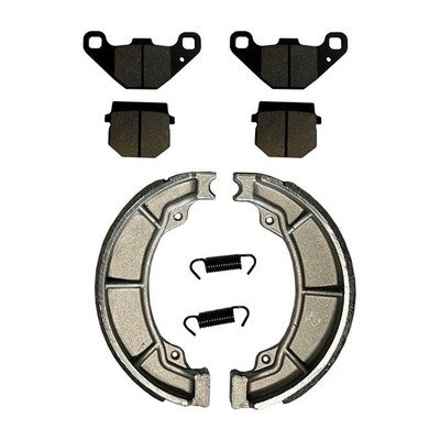 Solid Spare Front Brake Pads & Rear Shoes fits Polaris Phoenix, Sawtooth 2006-2009 Rear Drum