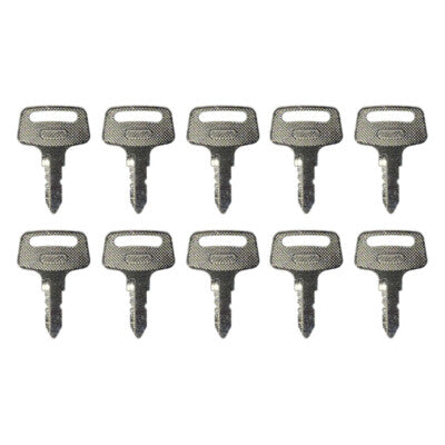 Solid Spare (10) Ignition Key For Kubota Lawn Mower Tractor & Heavy Equipment 55150 430-158